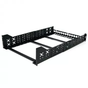 Calhas de rack universais fixas de 19 polegadas StarTech.com 3U com profundidade ajustável