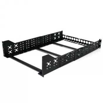 Calhas de rack universais fixas de 19 polegadas StarTech.com 3U com profundidade ajustável