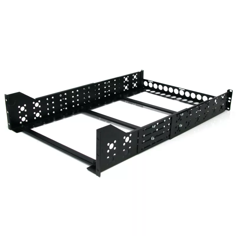Calhas de rack universais fixas de 19 polegadas StarTech.com 3U com profundidade ajustável