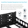 Calhas de rack universais fixas de 19 polegadas StarTech.com 3U com profundidade ajustável