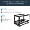 Calhas de rack universais fixas de 19 polegadas StarTech.com 3U com profundidade ajustável