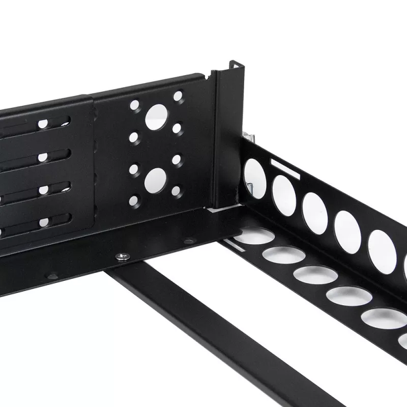 Calhas de rack universais fixas de 19 polegadas StarTech.com 3U com profundidade ajustável
