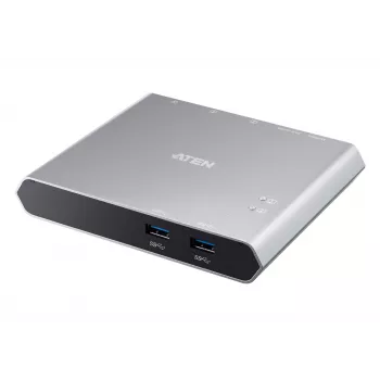 Comutador dock USB-C Gen 1 de 2 portas ATEN