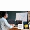 Comutador dock KVM USB-C DisplayPort 4K de 2 portas ATEN com Power Pass-through