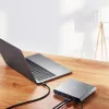 Comutador dock KVM USB-C DisplayPort 4K de 2 portas ATEN com Power Pass-through