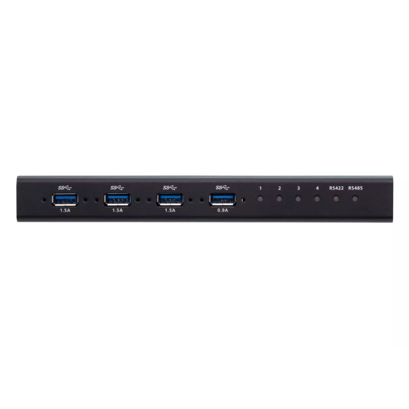Comutador industrial USB 3.1 Gen1 de 4 portas ATEN, 5 Gbit/s, preto, metal, 0 - 50 °C, -20 - 60 °C, 0 - 80%