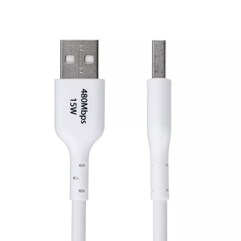 Cabo de carregamento USB-A para USB-C de 3m (9.8ft) StarTech.com, carregar e sincronizar, 3A, USB 2.0, revestimento TPE – cabo de carregamento USB branco