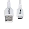 Cabo de carregamento USB-A para USB-C de 3m (9.8ft) StarTech.com, carregar e sincronizar, 3A, USB 2.0, revestimento TPE – cabo de carregamento USB branco