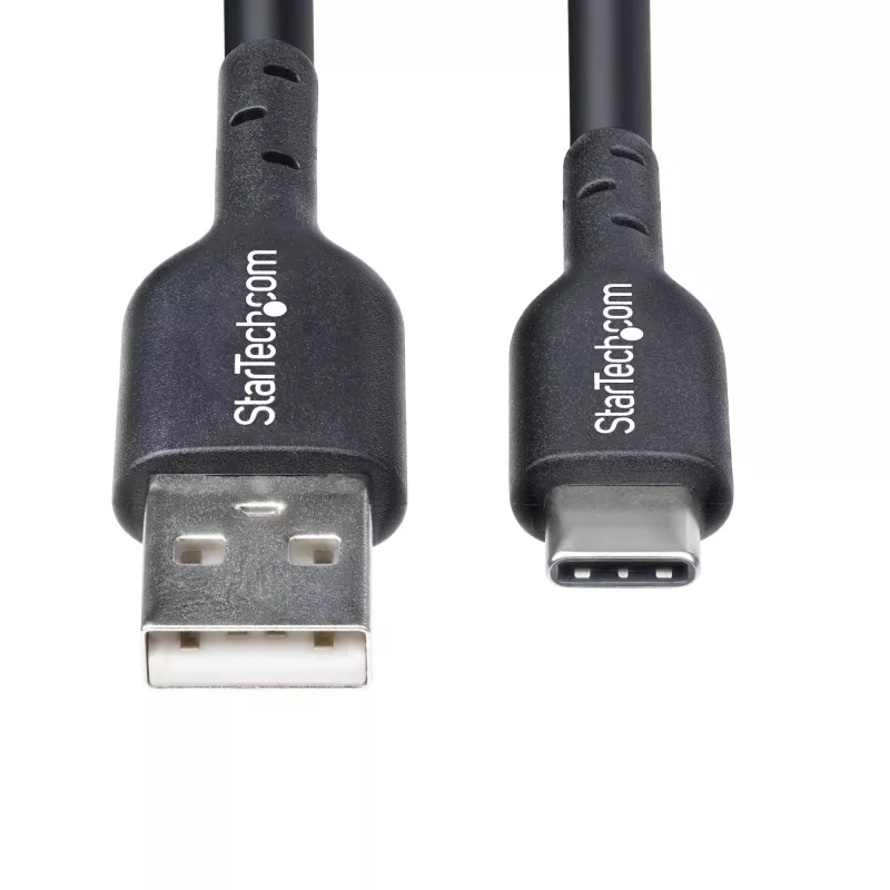 Cabo de carregamento USB-A para USB-C de 4m (13ft) StarTech.com, carregar e sincronizar, 3A, USB 2.0, revestimento TPE – cabo de carregamento USB preto