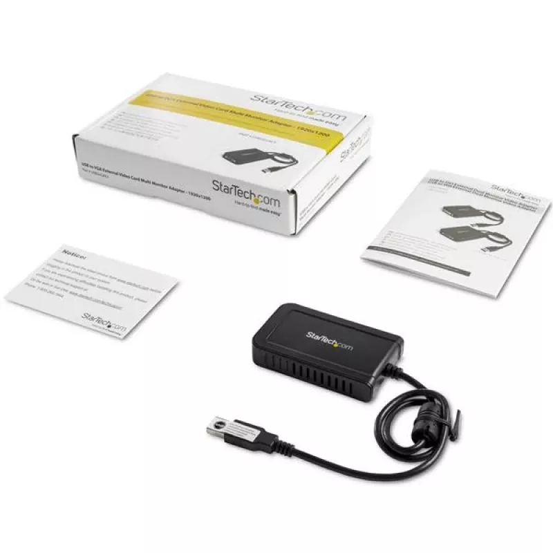 Adaptador USB 2.0 para VGA StarTech.com, conversor USB para monitor VGA para Windows, 1080p (sem suporte para macOS/ChromeOS/Linux) - TAA