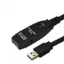 Cabo USB Microconnect USB3.0AAF10A USB 3.2 Gen 1 (3.1 Gen 1) 10 m USB A preto