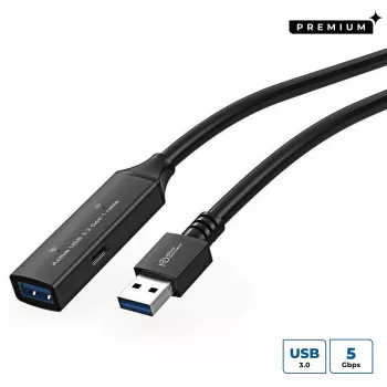 Cabo USB Microconnect USB3.0AAF5A USB 3.2 Gen 1 (3.1 Gen 1) 5 m USB A preto
