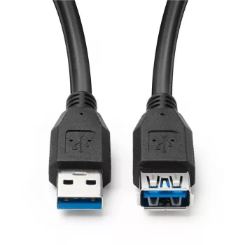 Cabo USB Microconnect USB3.0AAF5B USB 3.2 Gen 1 (3.1 Gen 1) 5 m USB A preto