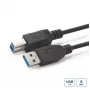 Cabo USB Microconnect USB3.0AB05B USB 3.2 Gen 1 (3.1 Gen 1) 0,5 m USB A USB B preto