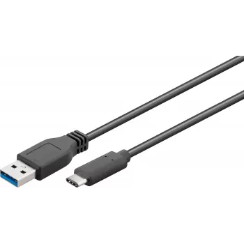 Cabo USB Microconnect USB3.1CA0015 USB 3.2 Gen 1 (3.1 Gen 1) 0,15 m USB C USB A preto