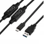 Cabo USB Microconnect USB3.1CA10AMP USB 3.2 Gen 1 (3.1 Gen 1) 10 m USB C USB A preto