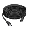 Cabo USB Microconnect USB3.1CA10AMP USB 3.2 Gen 1 (3.1 Gen 1) 10 m USB C USB A preto