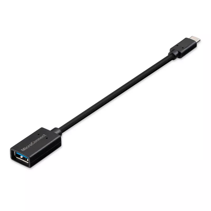 Cabo USB Microconnect USB3.1CAF02 USB 3.2 Gen 1 (3.1 Gen 1) 0,2 m USB-C USB-A preto