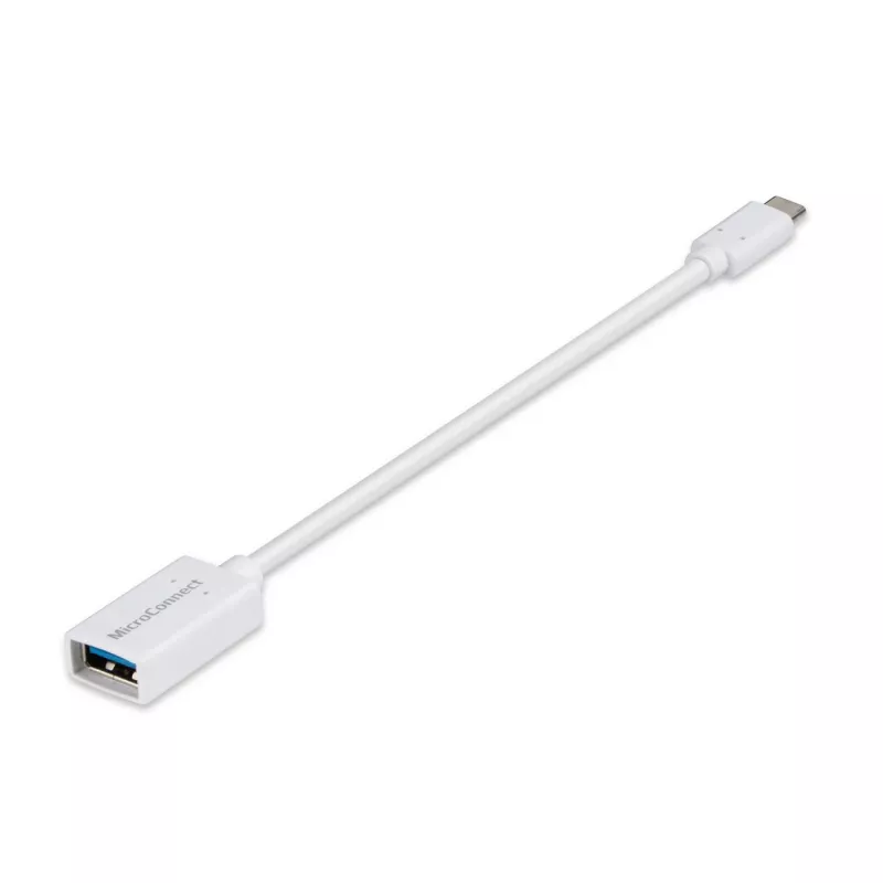Cabo USB Microconnect USB3.1CAF02W USB 3.2 Gen 1 (3.1 Gen 1) 0,2 m USB C USB A branco
