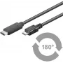 Microconnect USB3.1CAMIB1 Cabo USB USB 2.0 1 m USB C Micro-USB B preto