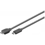 Microconnect USB3.1CAMIB3.06 Cabo USB USB 3.2 Gen 2 (3.1 Gen 2) 0,6 m USB C Micro-USB B preto