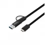 Microconnect USB3.1CCA1 Cabo USB USB 3.2 Gen 1 (3.1 Gen 1) 1 m USB C preto