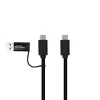 Microconnect USB3.1CCA1 Cabo USB USB 3.2 Gen 1 (3.1 Gen 1) 1 m USB C preto