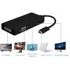 Microconnect USB3.1CCOM10 Adaptador gráfico USB 3840 x 2160 píxeis preto