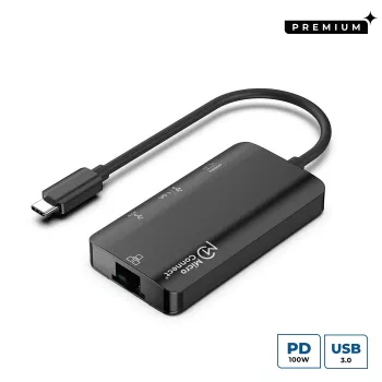 Microconnect USB3.1CCOM16 Dock/Replicador de portas para portátil com fios USB 3.2 Gen 1 (3.1 Gen 1) Type-C cinzento