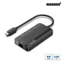 Microconnect USB3.1CCOM16 Dock/Replicador de portas para portátil com fios USB 3.2 Gen 1 (3.1 Gen 1) Type-C cinzento
