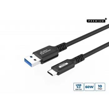 Microconnect USB3.2AC05 Cabo USB USB 3.2 Gen 2 (3.1 Gen 2) 0,5 m USB C USB A preto