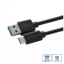 Microconnect USB3.2CA05 Cabo USB USB 3.2 Gen 2 (3.1 Gen 2) 0,5 m USB A USB C preto