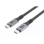Microconnect USB3.2CC01 Cabo USB USB 3.2 Gen 2 (3.1 Gen 2) 1 m USB C preto