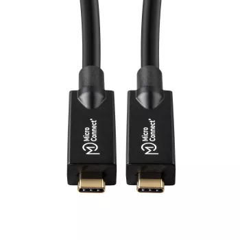 Cabo USB MicroConnect USB3.2CC10OP USB 3.2 Gen 2 (3.1 Gen 2) 10 m USB-C preto
