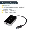 Adaptador StarTech.com USB 3.0 para HDMI com 1x USB, conversor USB para monitor HDMI para Windows (sem suporte para macOS/ChromeOS/Linux) - TAA