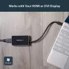 Adaptador StarTech.com USB 3.0 para HDMI com 1x USB, conversor USB para monitor HDMI para Windows (sem suporte para macOS/ChromeOS/Linux) - TAA