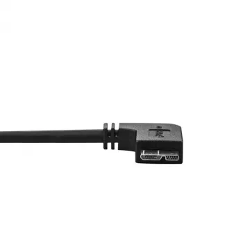 Cabo StarTech.com Micro-USB 3.0 fino – M/M – Micro-USB com ângulo à esquerda – 1 m (3 ft)