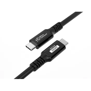 Cabo USB MicroConnect USB4CC15-240W 1,5 m USB-C 40 Gbit/s preto