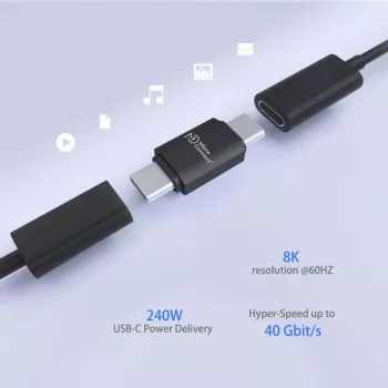 MicroConnect Premium adaptador USB4 USB-C, 40 Gbit/s, 240 W (USB4-CC-240W)