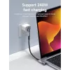 MicroConnect Premium USB4 USB-C adaptador angular, 40 Gbps, 240 W (USB4-CCFA-240W)