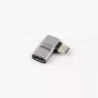 MicroConnect Premium USB4 USB-C adaptador angular, 40 Gbps, 240 W (USB4-CCFA-240W)