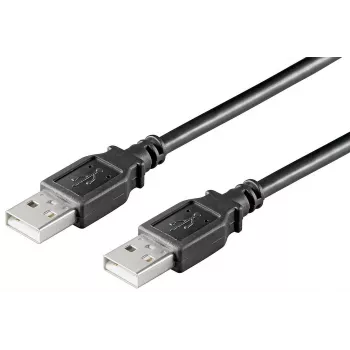 Cabo USB Microconnect USBAA01B USB 2.0 0,1 m USB A preto