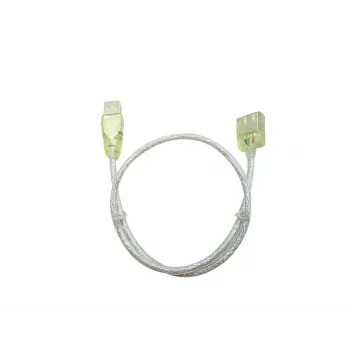 Cabo USB Microconnect USBAAF05T USB 2.0 0,5 m USB A transparente