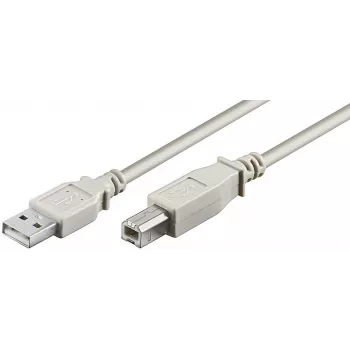 Cabo USB Microconnect USBAB2 USB 2.0 1,8 m USB A USB B branco