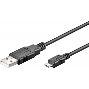 Cabo USB Microconnect USBABMICRO1 USB 2.0 1 m USB A Micro-USB B preto