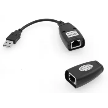 Extensor de rede Microconnect USBEXT60M emissor e recetor de rede preto