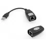 Extensor de rede Microconnect USBEXT60M emissor e recetor de rede preto