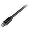 Cabo StarTech.com USB para Lightning 2 m (6 ft.) – Cabo de carregamento longo para iPhone / iPad / iPod – Cabo Lightning para USB – Certificado Apple MFi – preto