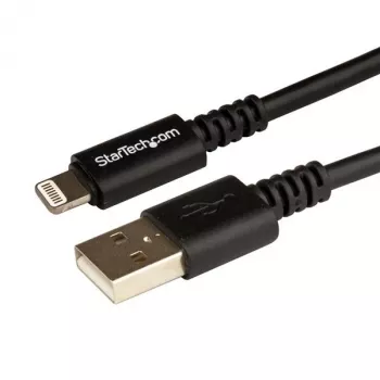 Cabo StarTech.com USB para Lightning 3 m (10 ft.) – Cabo de carregamento longo para iPhone / iPad / iPod – Cabo Lightning para USB – Certificado Apple MFi – preto