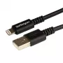 Cabo StarTech.com USB para Lightning 3 m (10 ft.) – Cabo de carregamento longo para iPhone / iPad / iPod – Cabo Lightning para USB – Certificado Apple MFi – preto